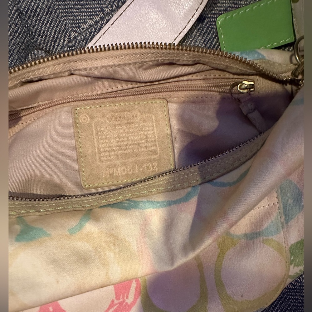 Authentic Coach Multi Colored Scribble Signature … - image 4